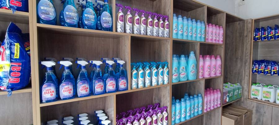 Detergents and liquid cleaners available from CleanHub in Addis Ababa