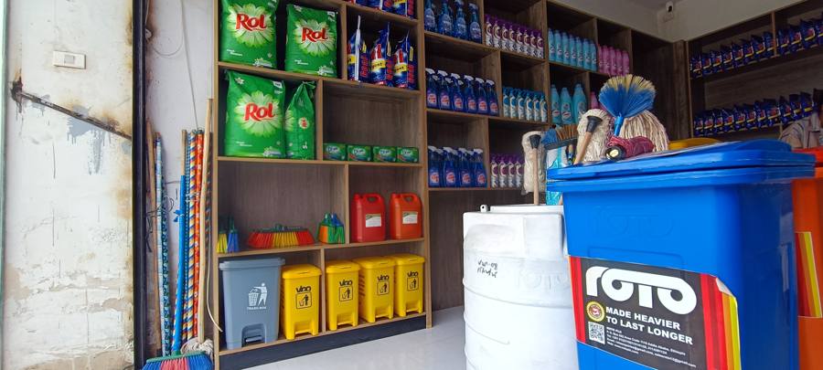 CleanHub cleaning-supplies shop serving wholesale customers in Addis Ababa